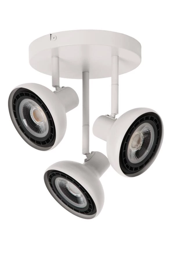 Lucide SENSAS - Ceiling spotlight - Ø 25,8 cm - 3xGU10 (ES111) - White - turned off